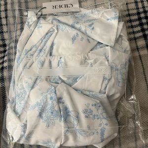 Cider blue and white dress